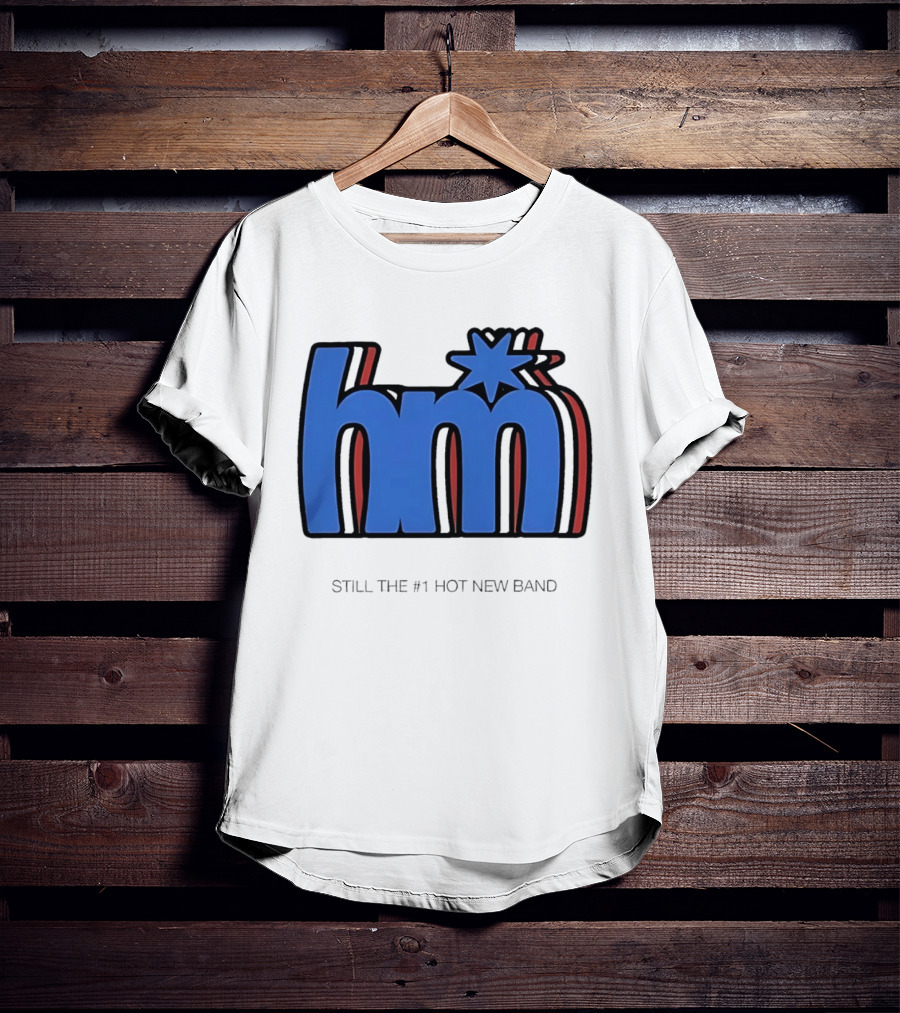 HM Still The Number 1 Hot New Band Blue Star 3D Layered Shadow T-Shirt