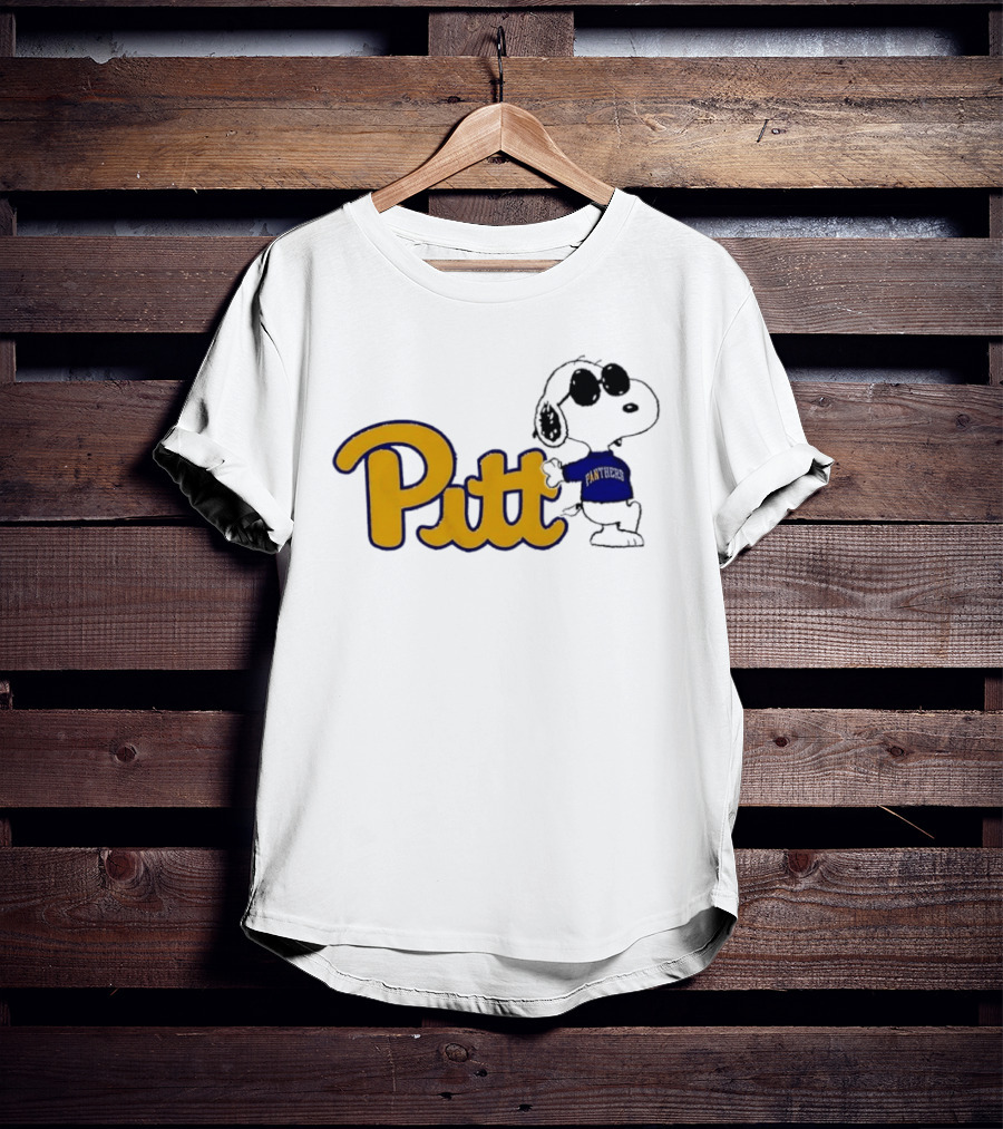 Pittsburgh Panthers NCAA Pitt Snoopy Sunglasses Cartoon T-Shirt