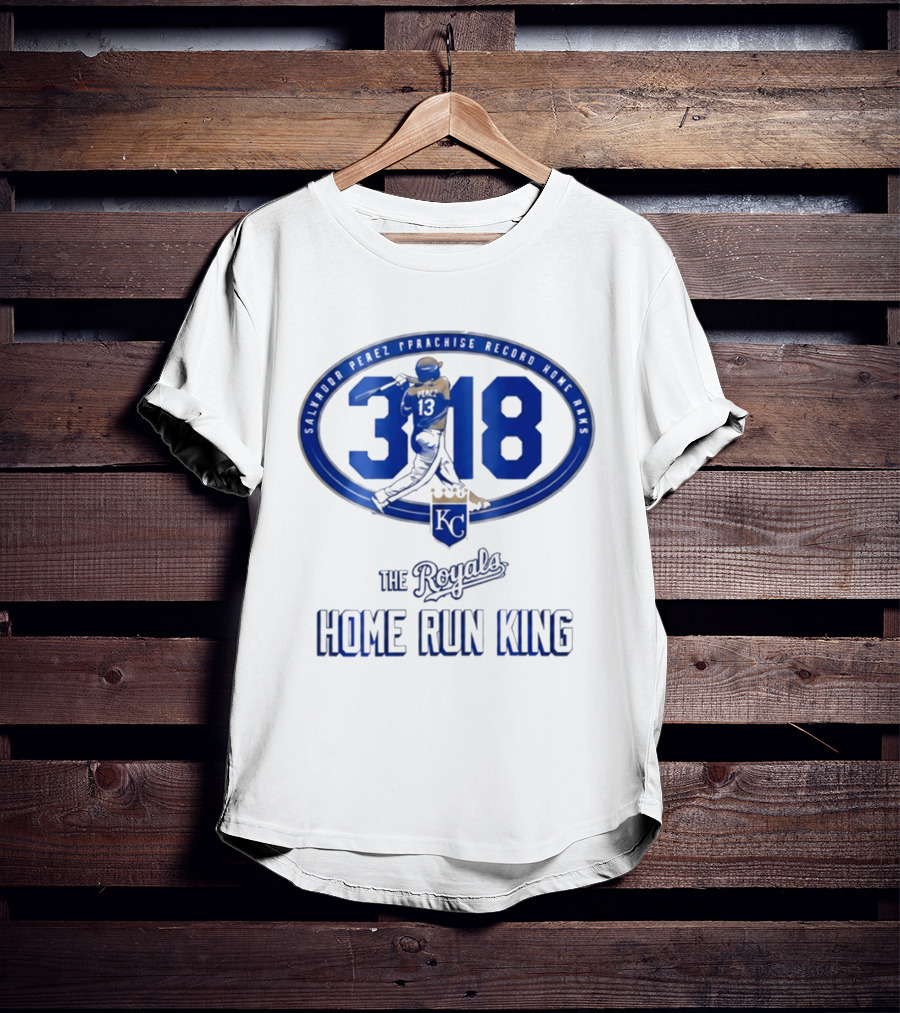 Salvador Perez 318 The Royals Home Run King Franchise Record T-Shirt