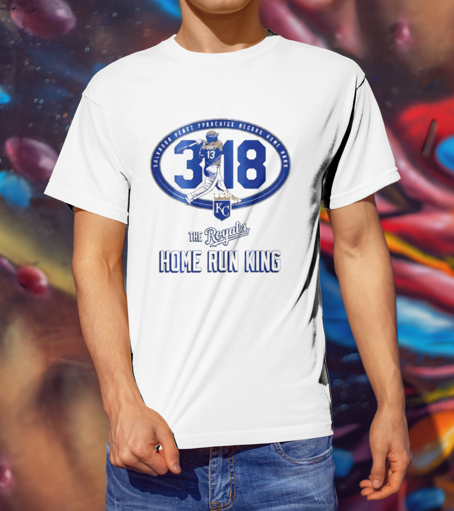 Salvador Perez 318 The Royals Home Run King Franchise Record T-Shirt