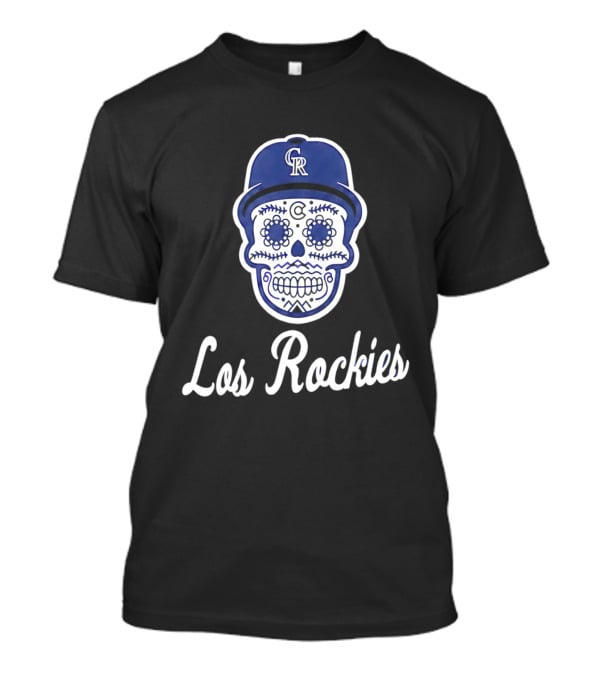 2026 Colorado Los Rockies CR Skull Cap T-Shirt