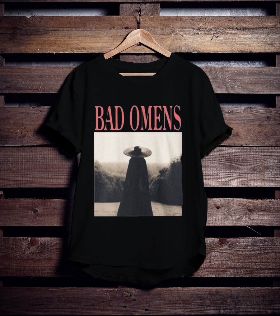 Bad Omens Specter Tour Dark Figure In Shadowy Landscape T-Shirt