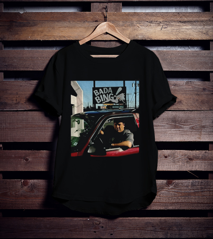 Bada Bing Tony Soprano Vintage Car Scene Sopranos Iconic TV Series T-Shirt
