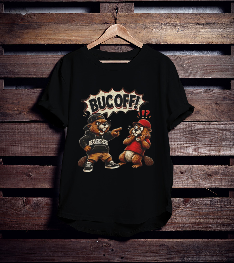 Beavercreek Ohio Beaver Bucoff Strong Cartoon Beavers T-Shirt