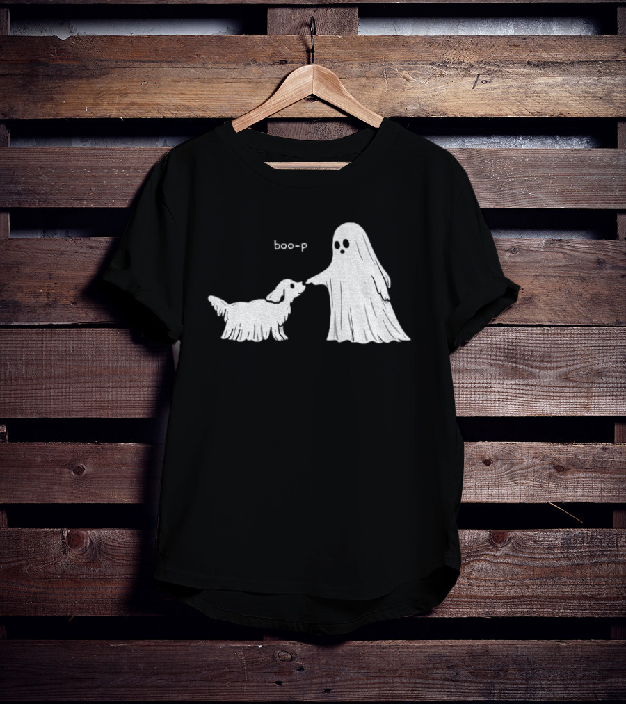 Boo P Ghost And Dog Pet Cartoon T-Shirt