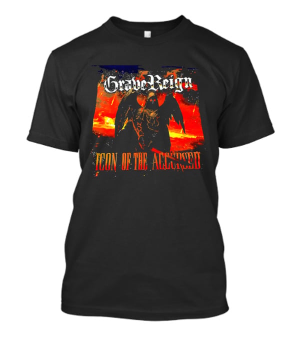 Grave Reign Icon Of The Accursed Winged Figure Sword T-Shirt
