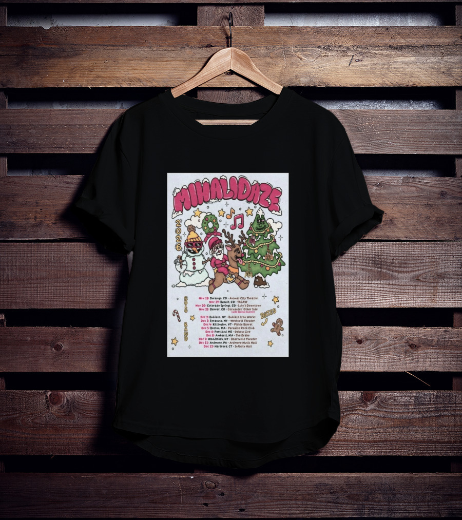 MIHALIDAZE 2026 Tour Solo Band Dates T-Shirt