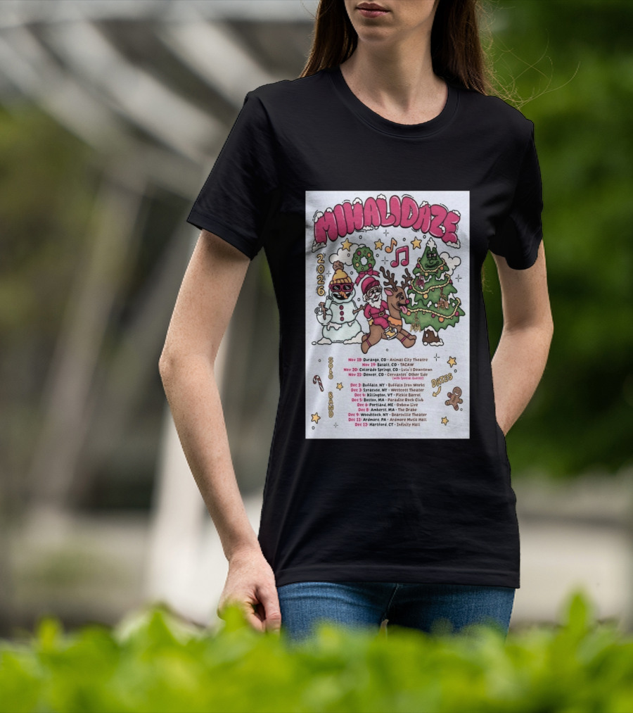 MIHALIDAZE 2026 Tour Solo Band Dates T-Shirt