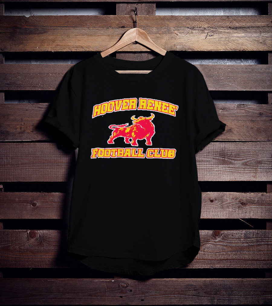 Hoover Renee Football Club Red Yellow Charging Bull T-Shirt