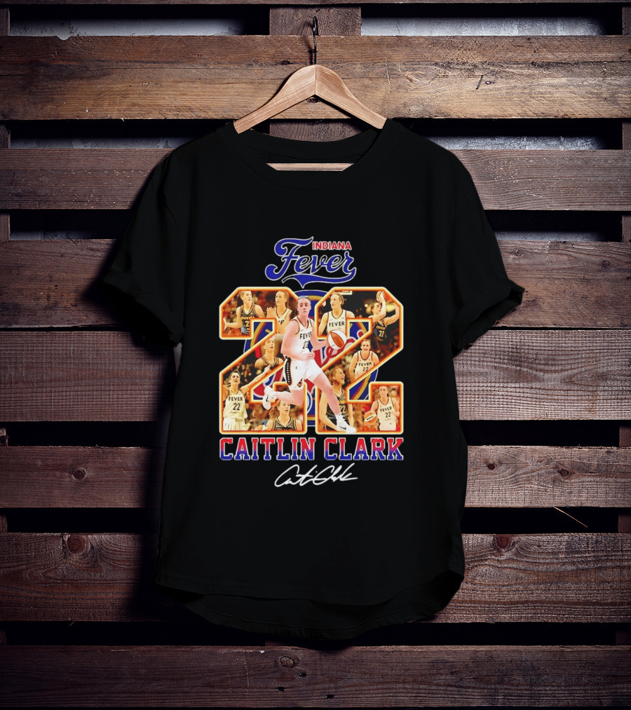 Indiana Fever Caitlin Clark #22 Collage WNBA T-Shirt