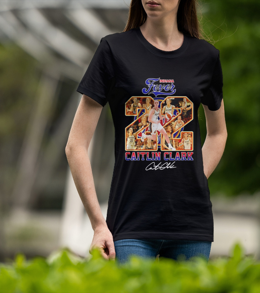 Indiana Fever Caitlin Clark #22 Collage WNBA T-Shirt
