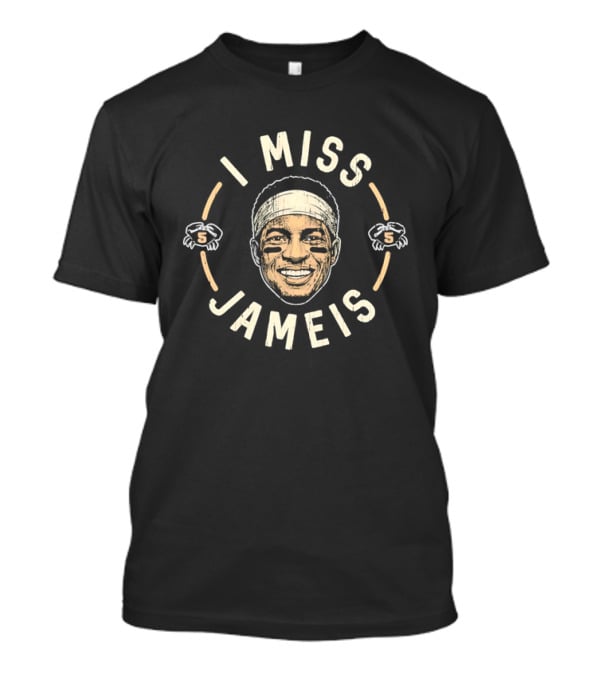 I Miss Jameis Headband Eyeblack Crab Caricature Distressed T-Shirt
