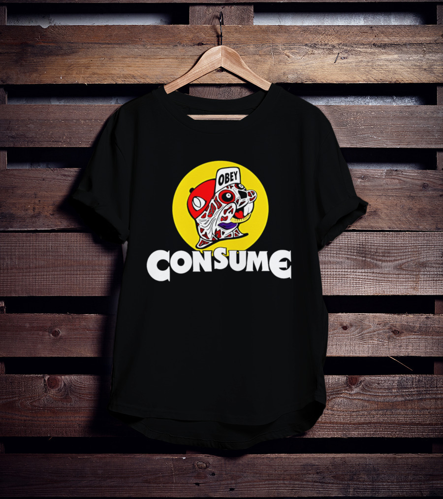 Obey Consume Beaver Streetwear Hip Hop T-Shirt