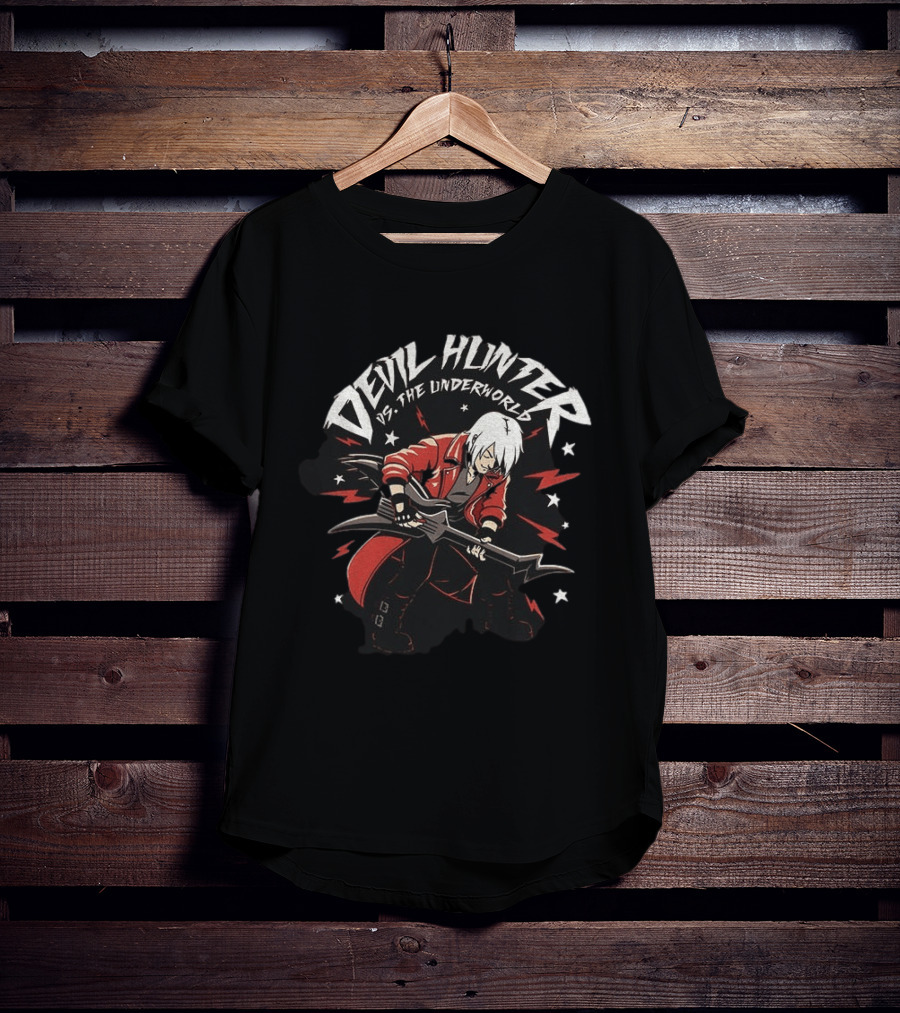 Devil Hunter Vs The Underworld Music Guitar Scott Pilgrim Vs The World T-Shirt