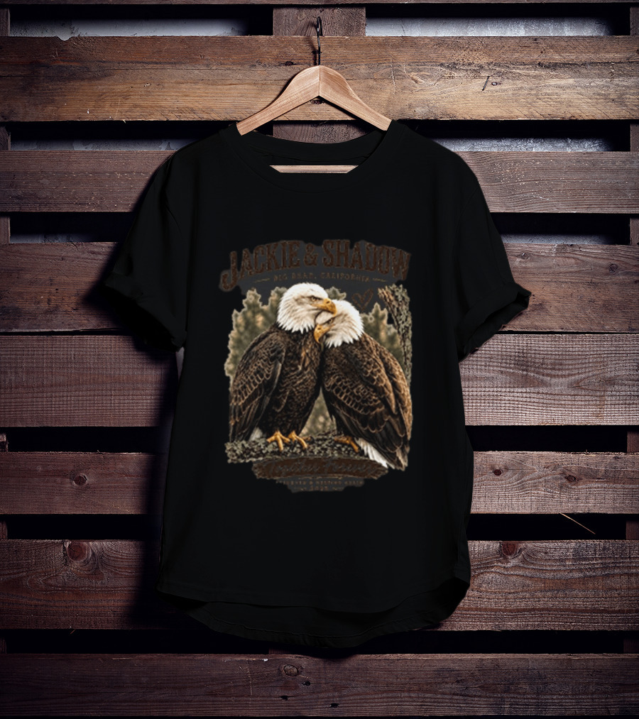 Jackie And Shadow Eagles Big Bear California Forever Duo T-Shirt