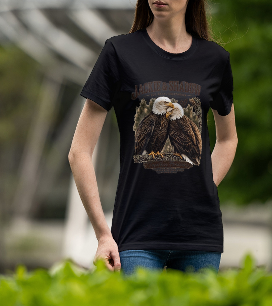 Jackie And Shadow Eagles Big Bear California Forever Duo T-Shirt