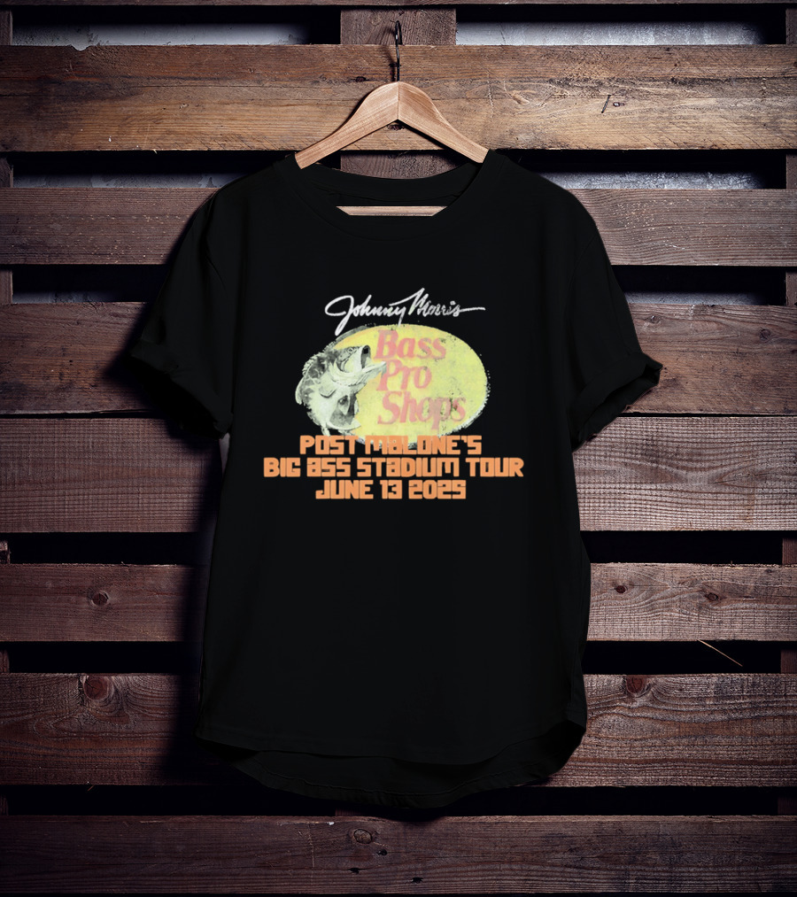 Johnny Morris Bass Pro Shops Post Malone's Big Ass Stadium Tour June 13 2025 T-Shirt