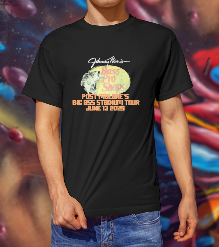 Johnny Morris Bass Pro Shops Post Malone's Big Ass Stadium Tour June 13 2025 T-Shirt