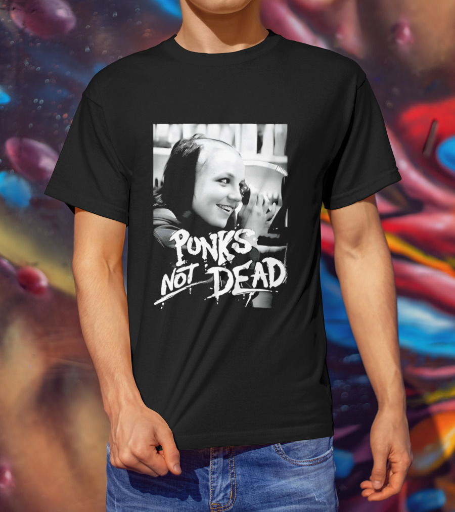 Punks Not Dead Britney Spears Iconic Shaved Look T-Shirt