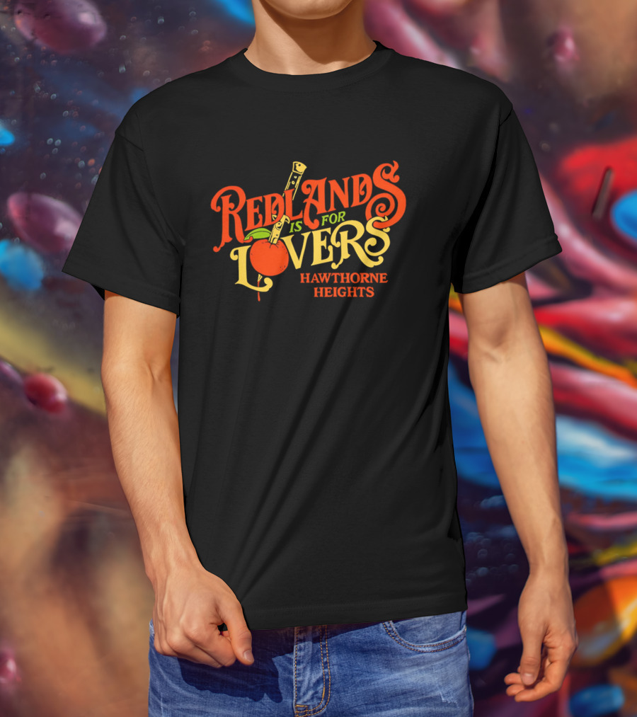 Redlands Is For Lovers Hawthorne Heights Orange Knife T-Shirt