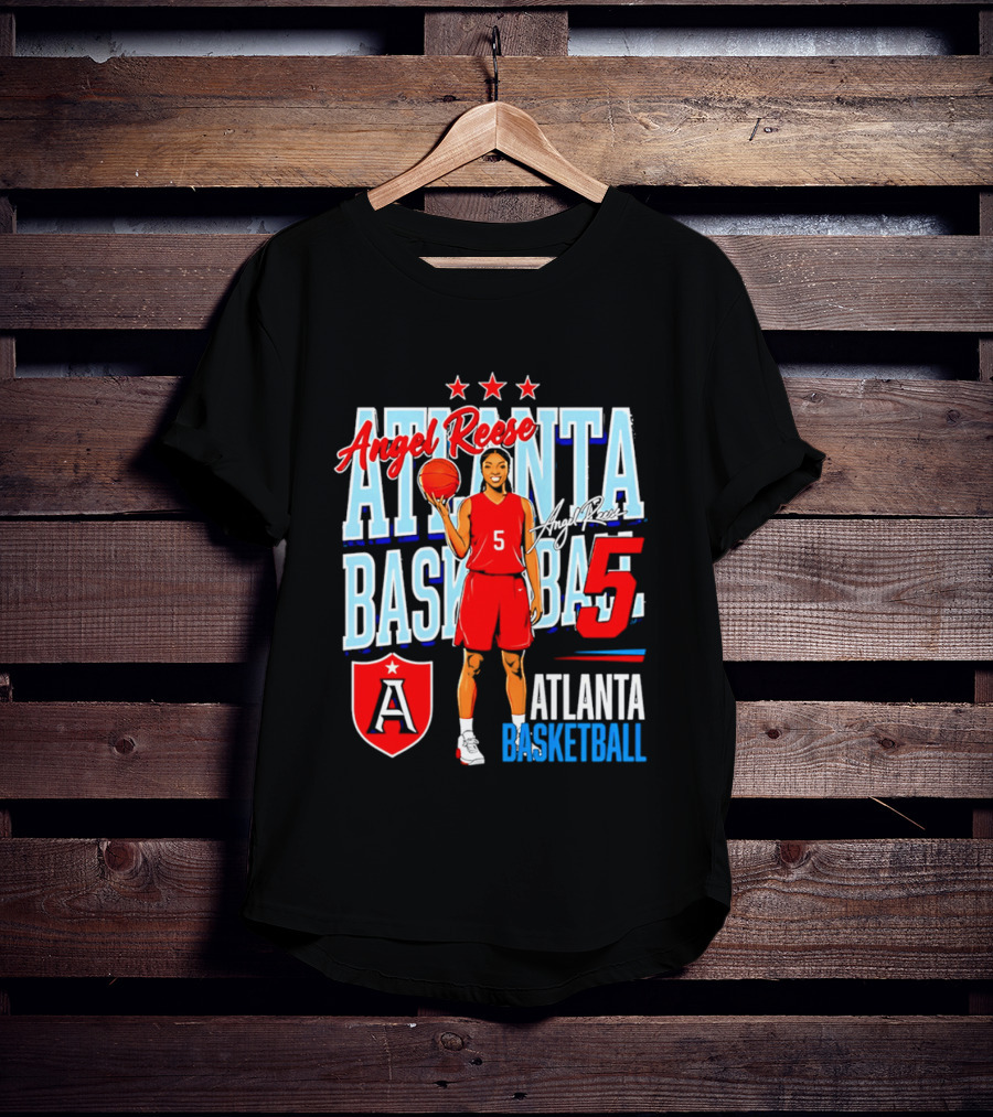 Angel Reese Atlanta Basketball Number 5 T-Shirt