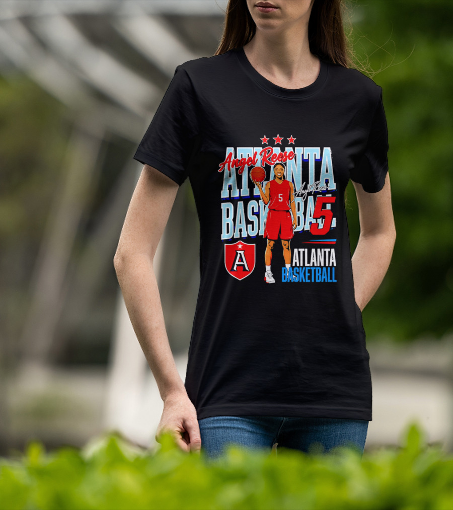 Angel Reese Atlanta Basketball Number 5 T-Shirt