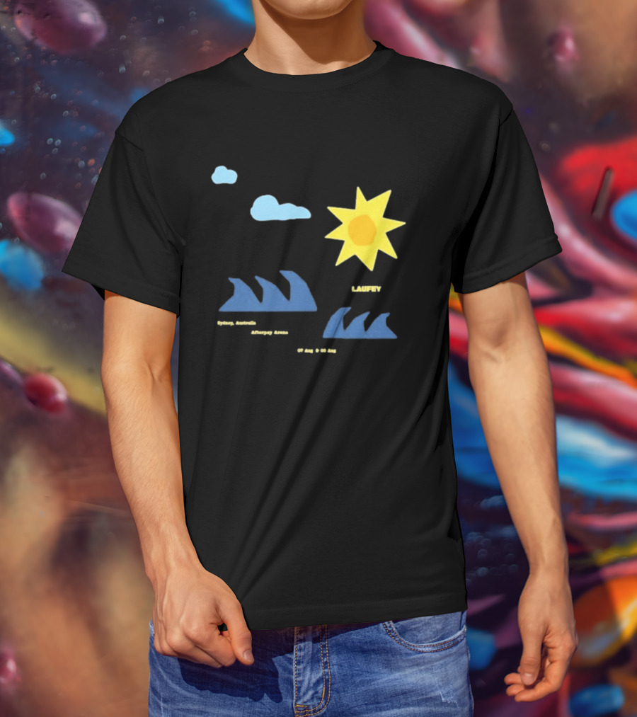 Sydney Australia Opera House Laufey Event Sun & Clouds T-Shirt
