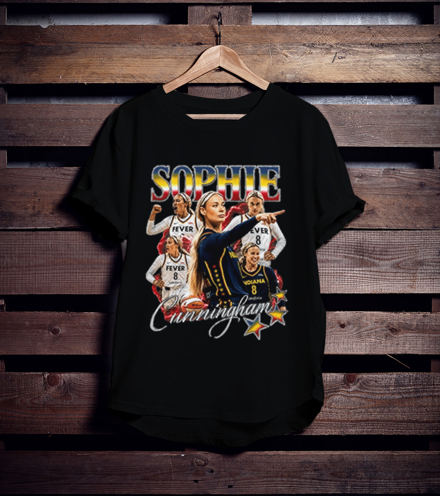 Sophie Cunningham Fever Indiana Basketball Stars T-Shirt
