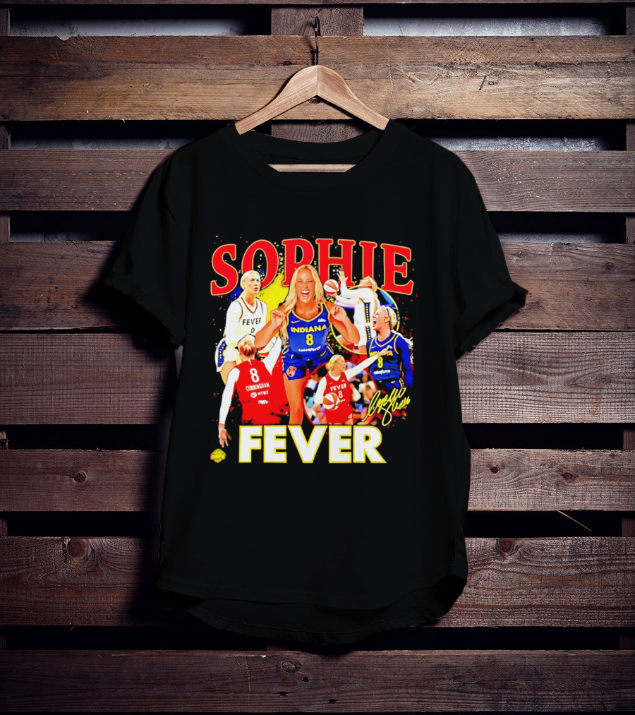 Sophie Cunningham Indiana Fever 8 Basketball Star T-Shirt