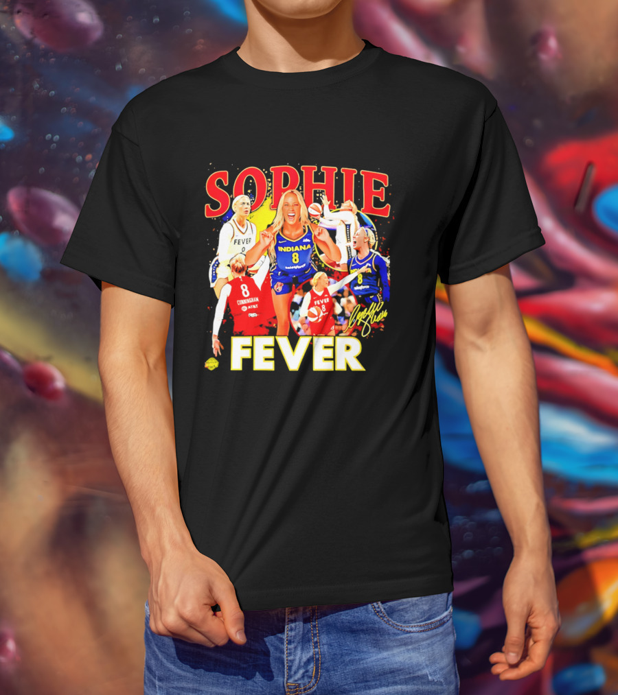 Sophie Cunningham Indiana Fever 8 Basketball Star T-Shirt
