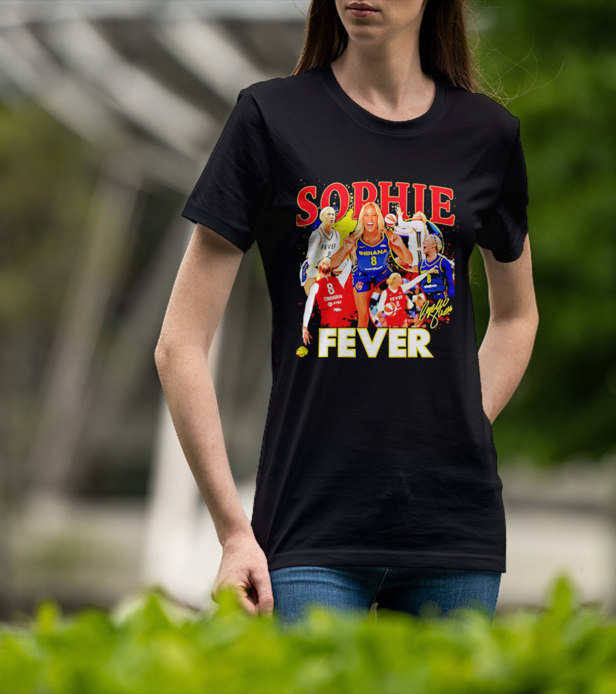 Sophie Cunningham Indiana Fever 8 Basketball Star T-Shirt