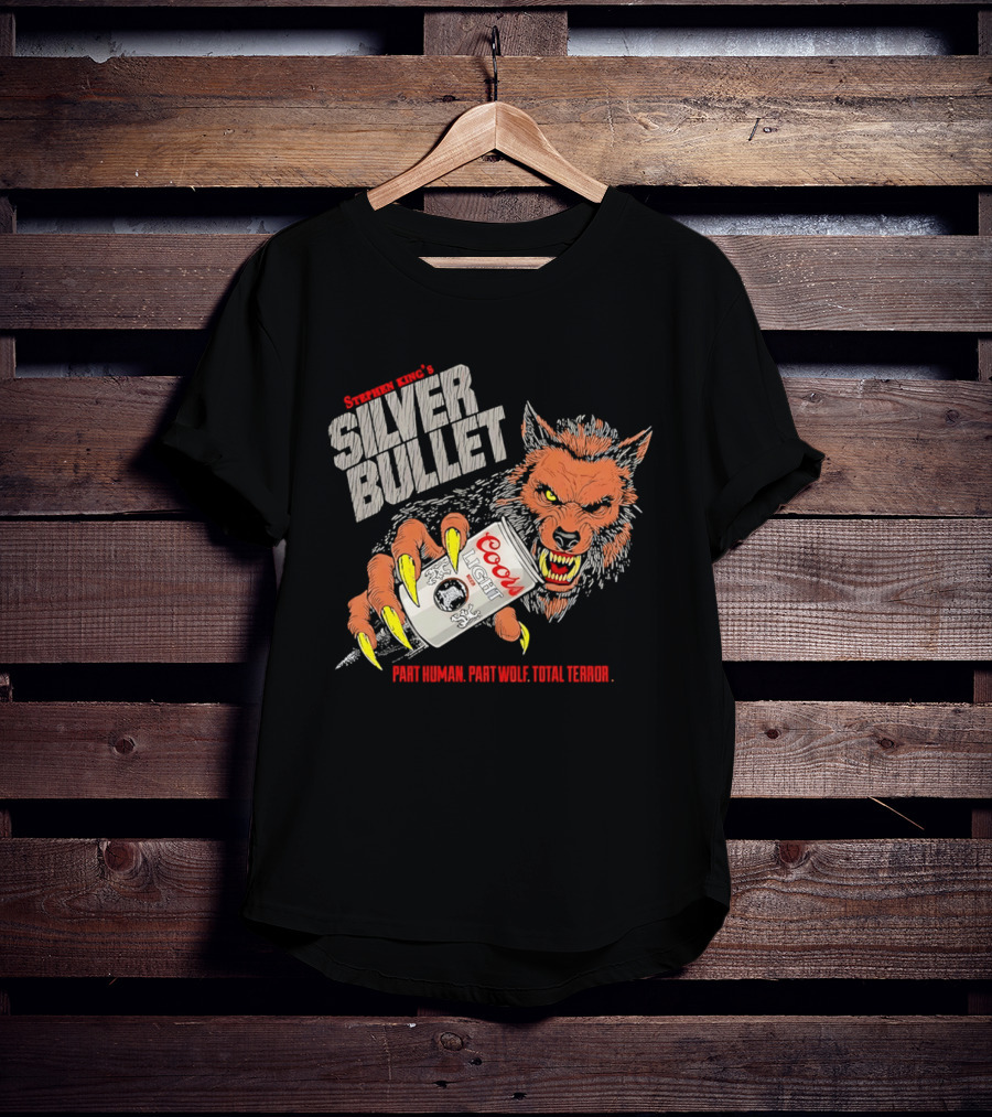 Stephen King's Silver Bullet Coors Part Human Part Wolf Total Terror T-Shirt