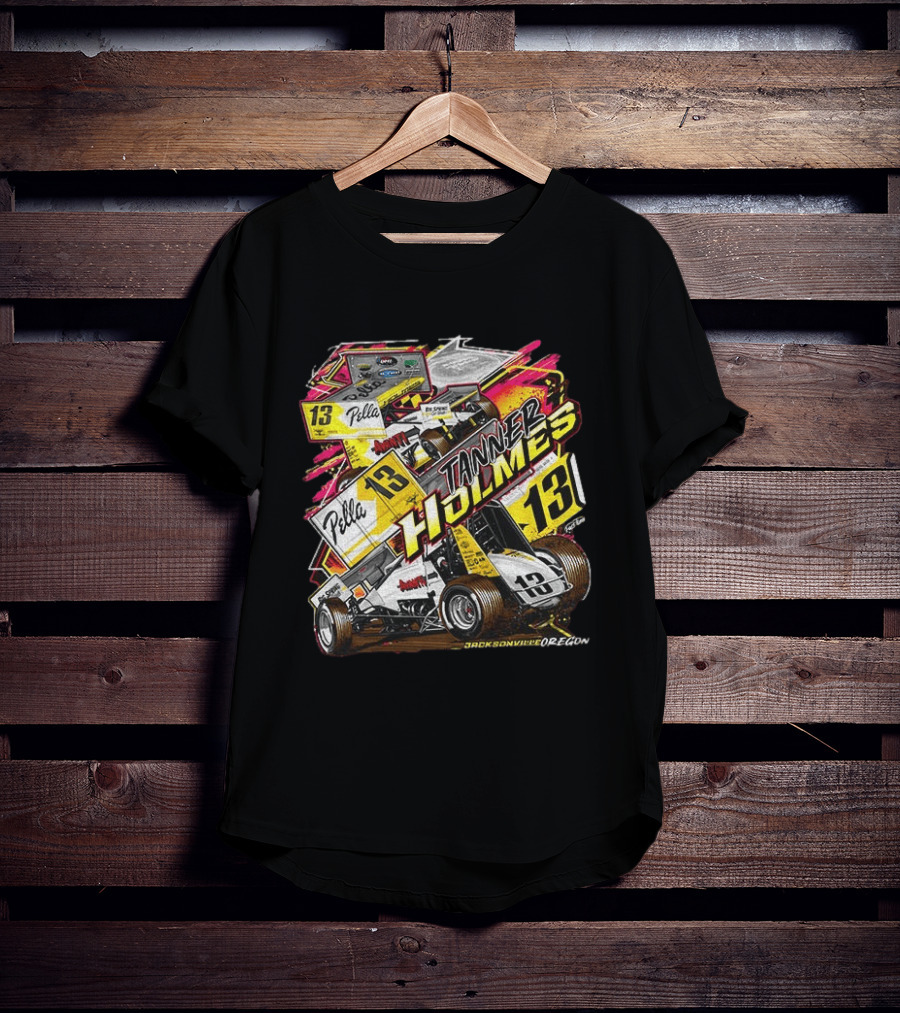 Tanner Holmes Sprint Car Racing Number 13 Pella Jacksonville Oregon T-Shirt