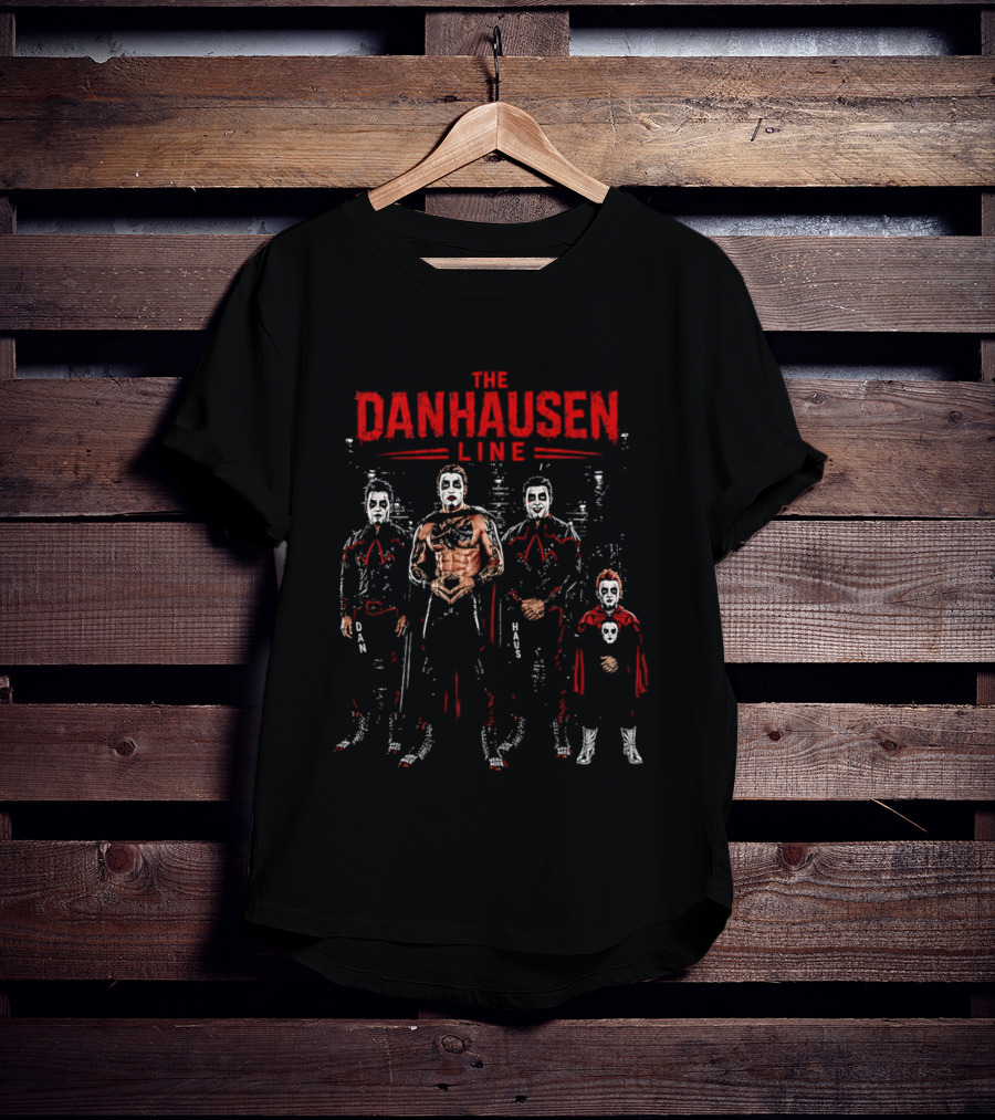 The Danhausen Line Dan Haus Wrestling Characters T-Shirt