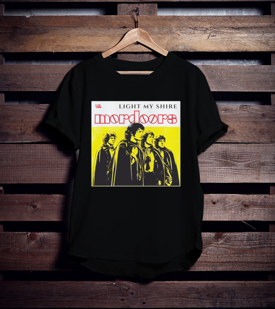 The Light My Shire Mordoors Four Hobbits Cloaks Yellow T-Shirt