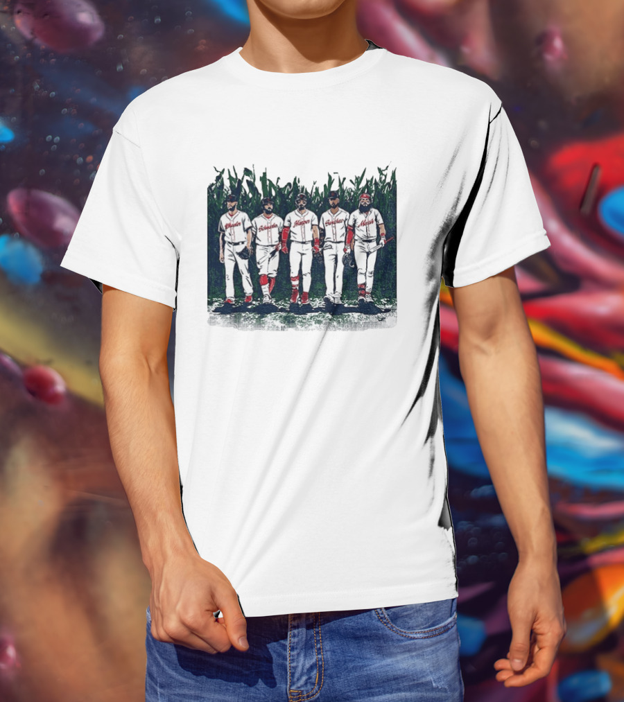 Iowa Cornfield Philadelphia Phillies Baseball Is This Heaven T-Shirt