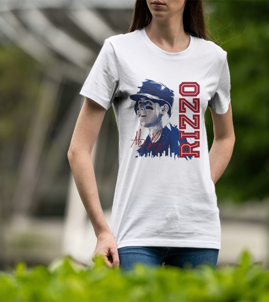 Rizzo Halftone Player Skyline Signatures T-Shirt