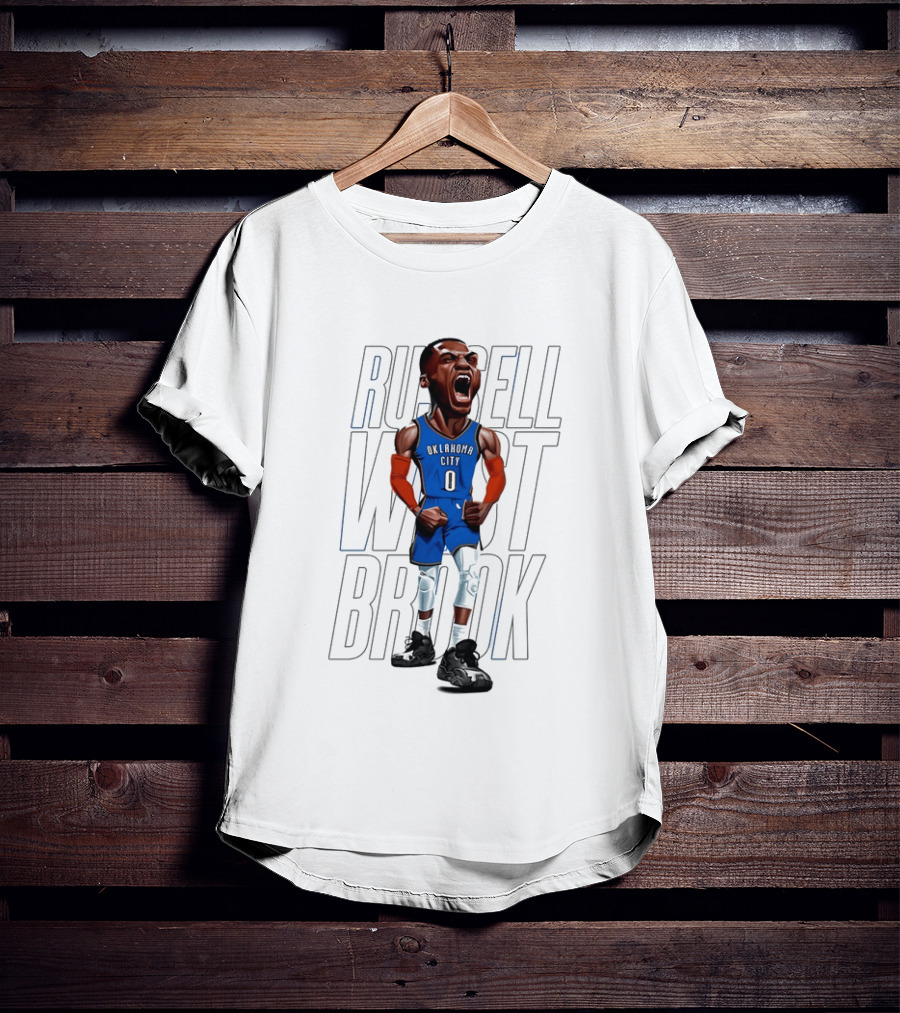 Russell Westbrook Oklahoma City Thunder 0 Basketball Scream T-Shirt