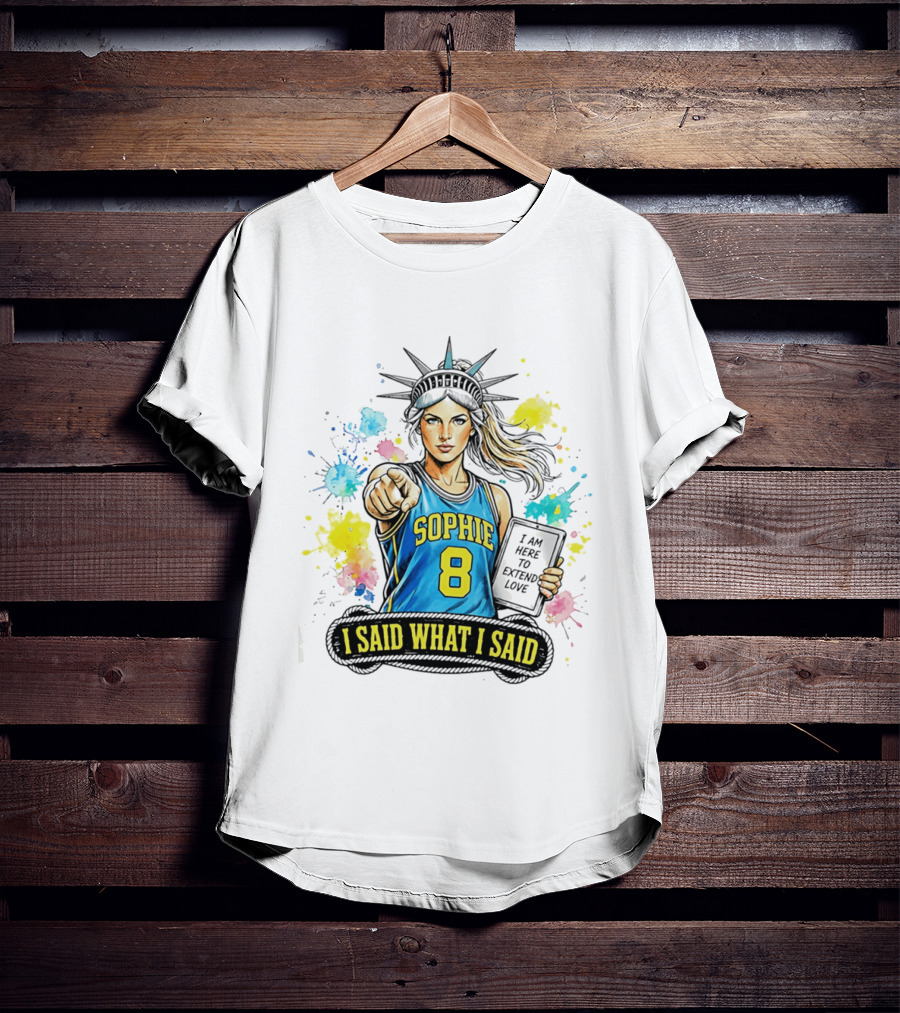 Sophie Cunningham Liberty Number 8 Jersey I Said What I Said Extend Love T-Shirt