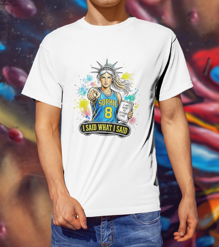 Sophie Cunningham Liberty Number 8 Jersey I Said What I Said Extend Love T-Shirt