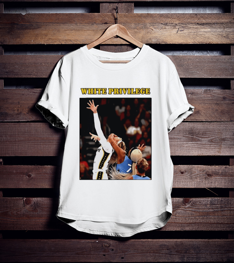 WHITE PRIVILEGE Sophie Cunningham DiJonai Carrington Basketball Confrontation T-Shirt