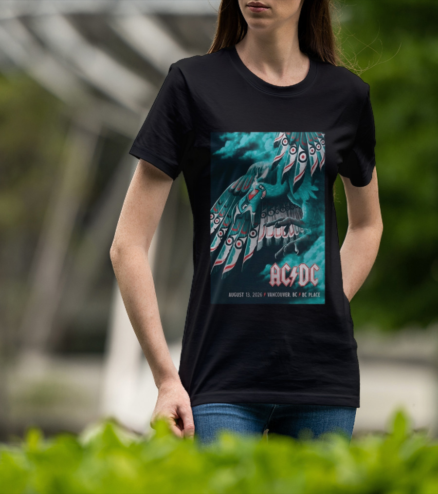 AC DC August 13 2026 Vancouver BC Place T-Shirt