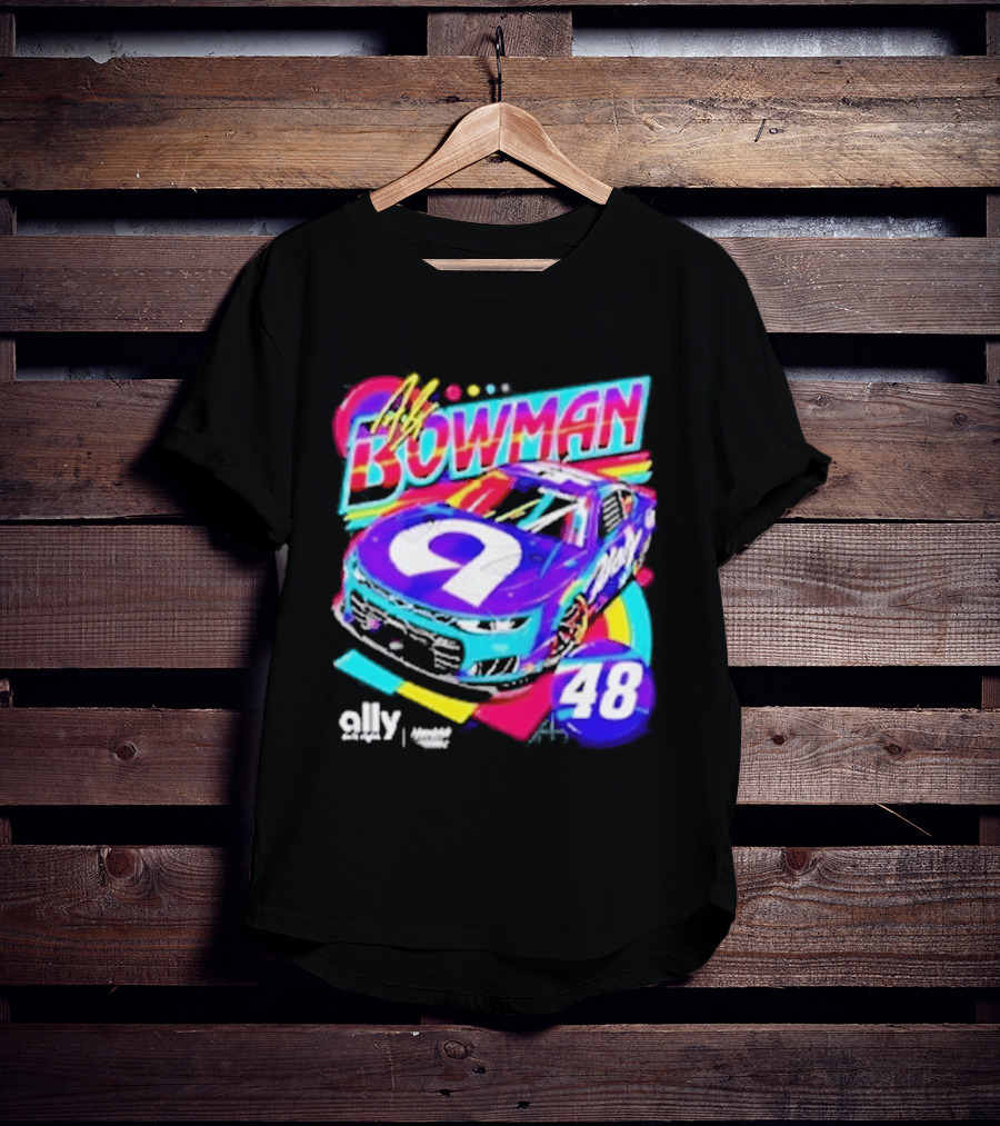 Alex Bowman 48 Ally Hendrick Motorsports Racing Car T-Shirt