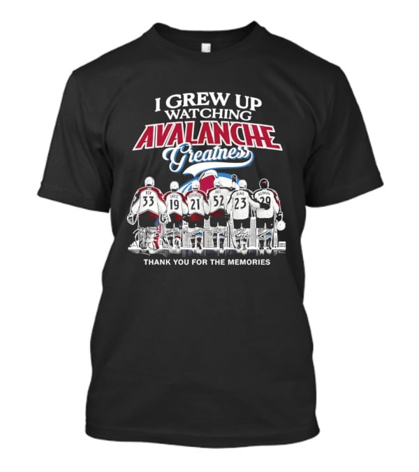 I Grew Up Ing Avalanche Greatness Thank You For The Memories 2026 T-Shirt