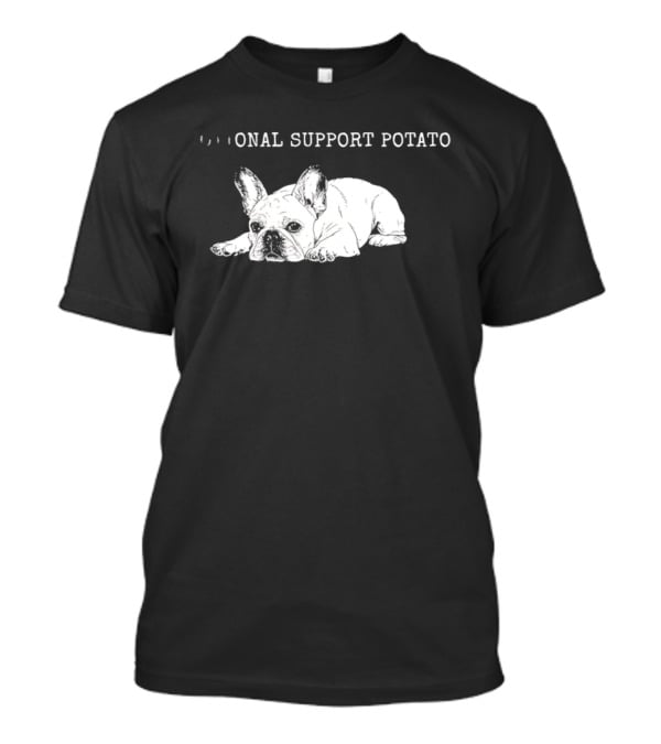 Emotional Support Potato French Bulldog Dog Lovers Humor T-Shirt