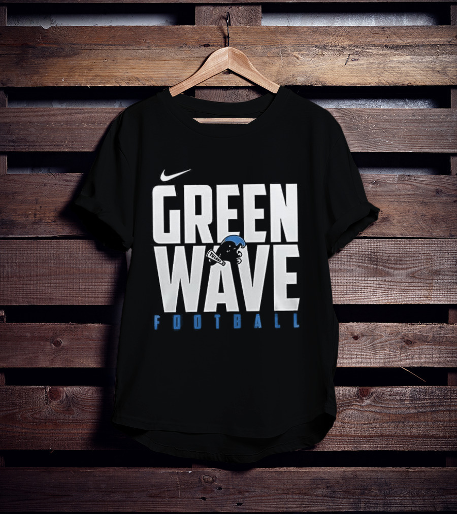 Nike Green Wave Football Tulane T-Shirt