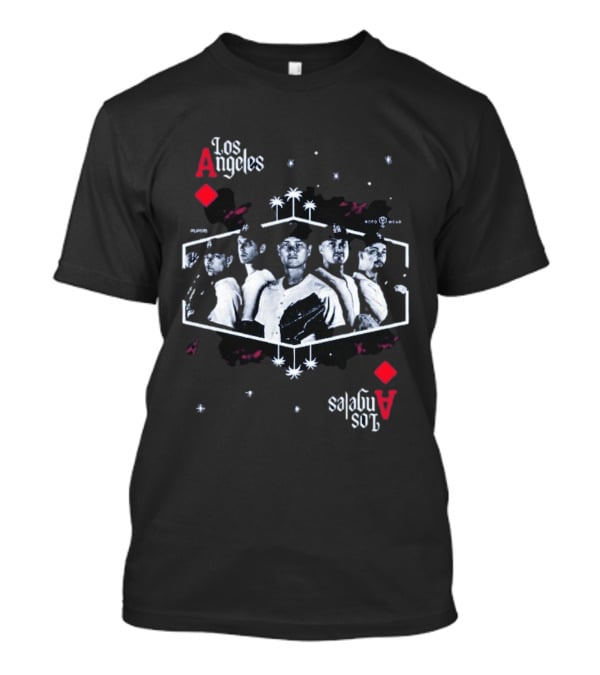 Los Angeles Aces Kike Hernandez Baseball Team Player Lineup T-Shirt