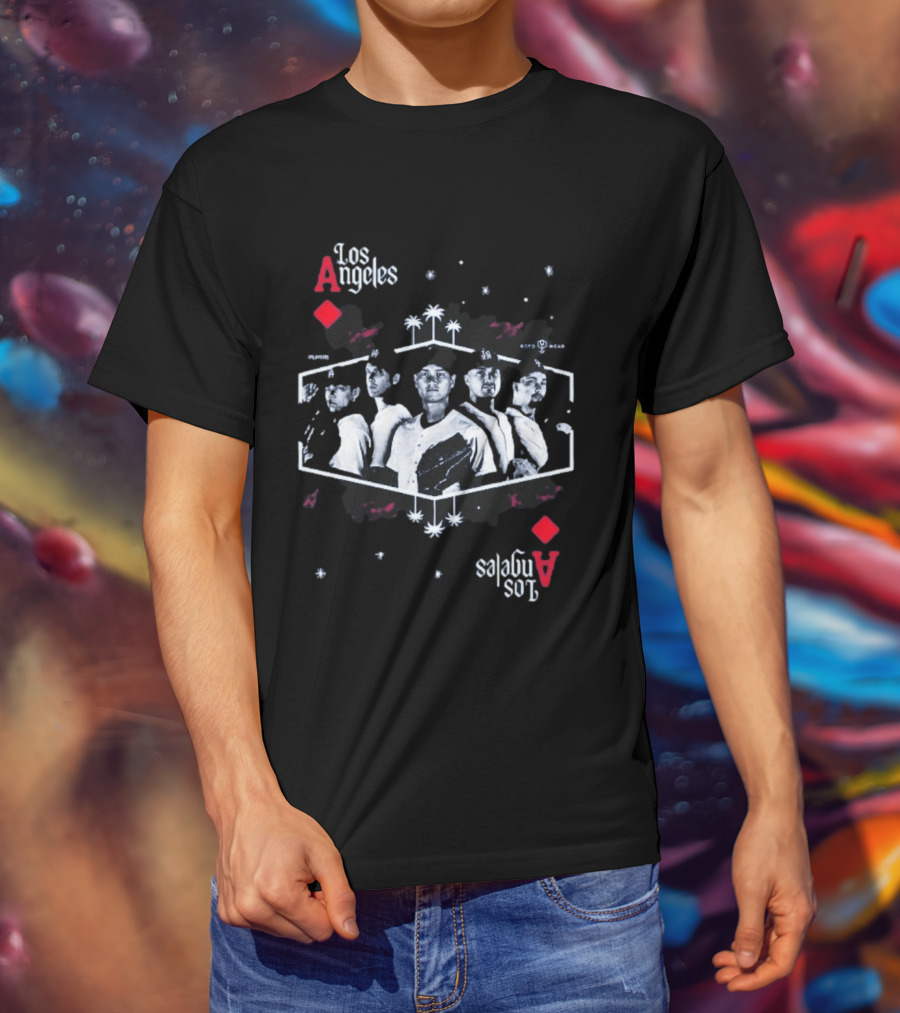 Los Angeles Aces Kike Hernandez Baseball Team Player Lineup T-Shirt