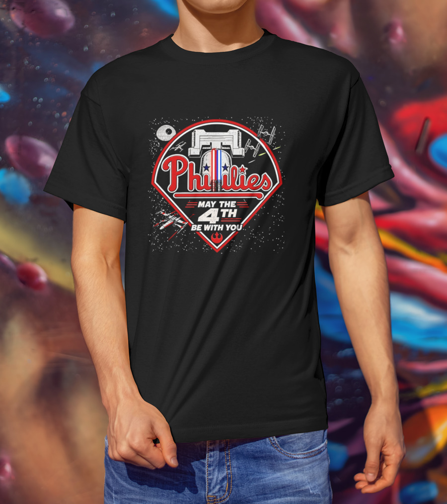 Phillies May The 4th Be With You MLB Star Wars Celebration T-Shirt