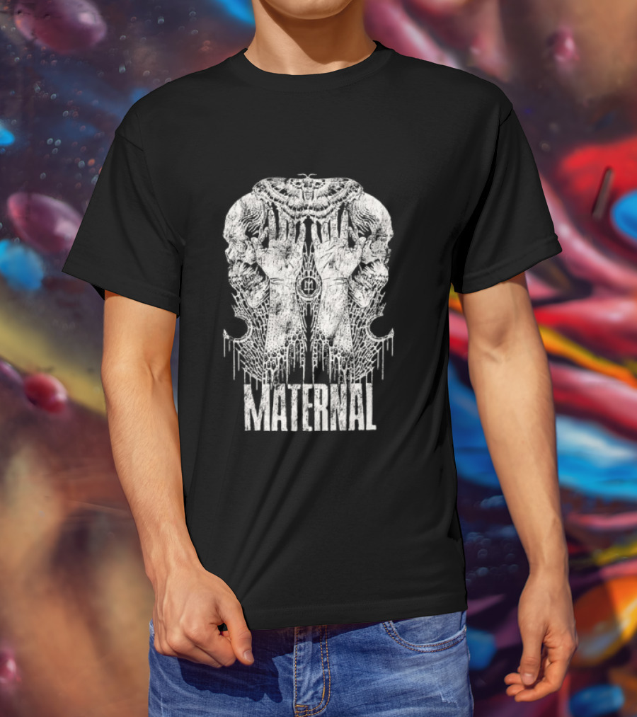 Maternal Disaster Reflecto Skull T-Shirt